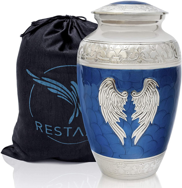 Angel Wings Urn. Purple Cremation Urns For Human Ashes Adult Male And ...