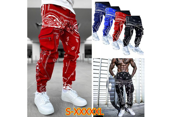Hip Hop Printing Pants Men Trousers Fashion Streetwear Sweatpants
