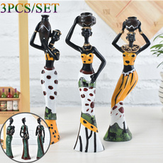 africanladyfigurine, Exotic, dolldecoration, africanfigurewomensculpture