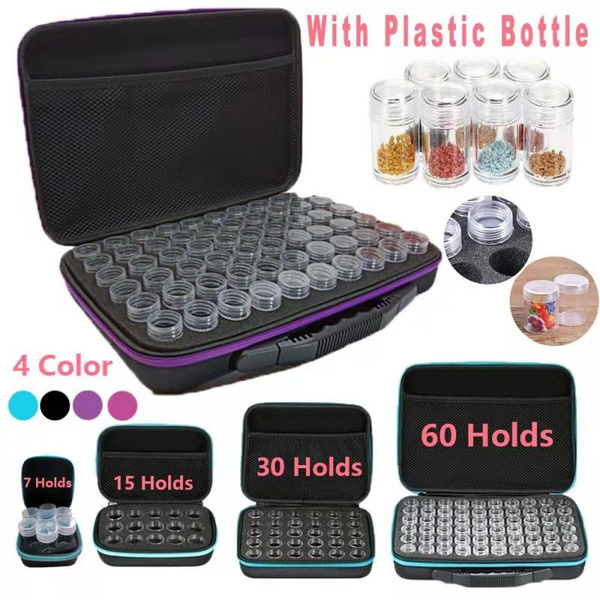 Plastic Clear Storage Bottle, Diamond Painting Beads Storage