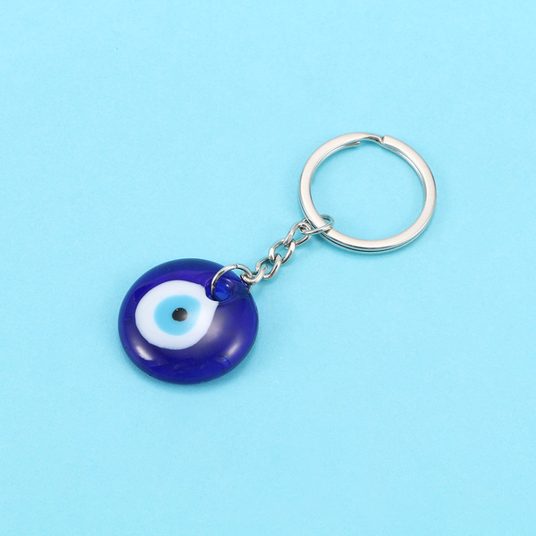 30mm Lucky Turkish Greek Blue Evil Eye Charm Pendant Gift Fit DIY Cute Keychain 