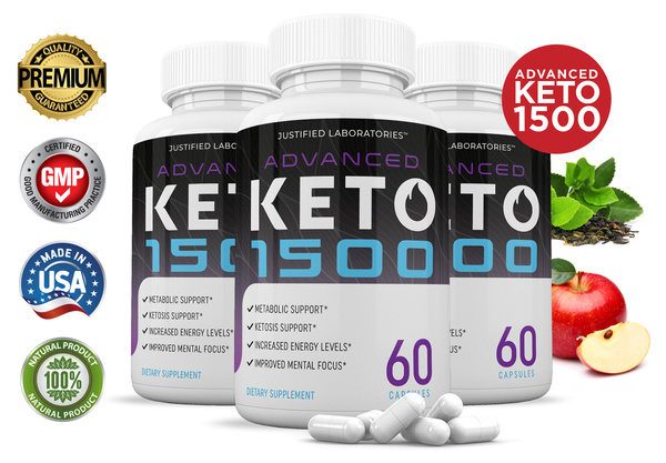 3 Pack Advanced Keto 1500 Pills Includes Apple Cider Vinegar Gobhb Exogenous Ketones Advanced