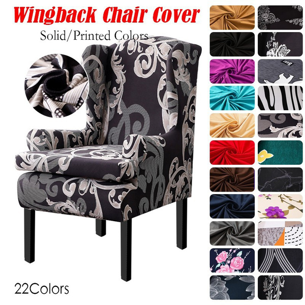 Animal print discount wingback chair covers