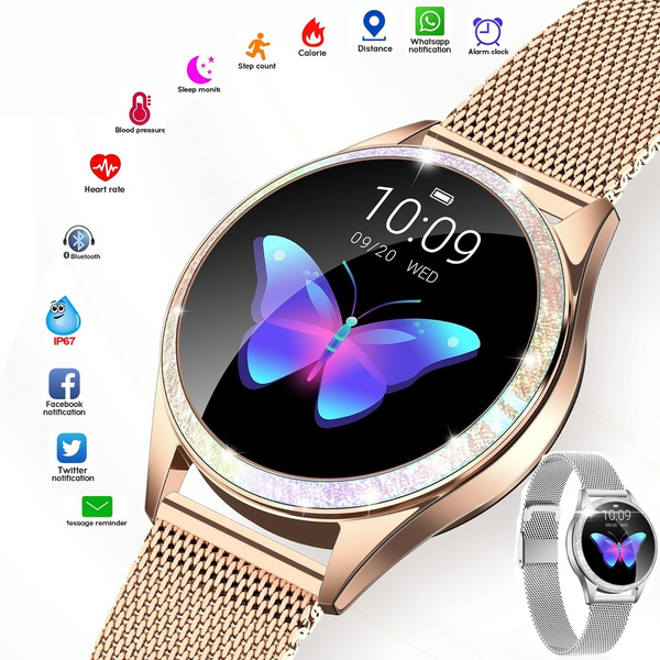 Women Fashion Smart Watch IP68 Waterproof Blood Pressure Heart Rate Monitor  Smartband Fitness Tracker Smartwatch for Android IOS Men golden watch smart reloj  mujer | Wish