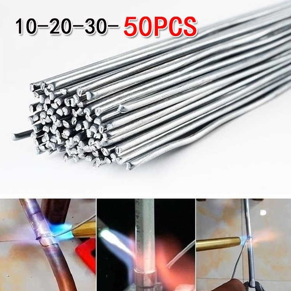 20/50pcs Aluminum Welding Rods Solder Wire Brazing Repair Stick Flux Cored 33cm 