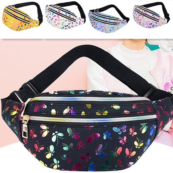 Women's Pu Leather Bumbag Fanny Pack Waist Bag Hip Bag 