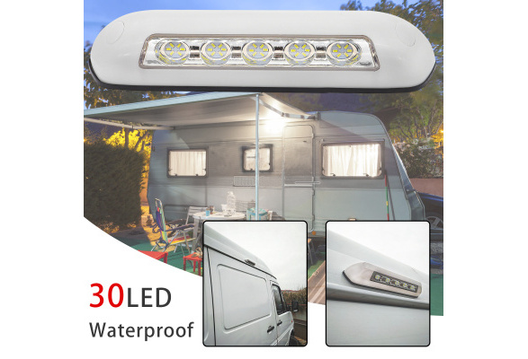 RV Caravan LED Awning Proch Light Interior Wall Lamp Universal 12V Waterproof 