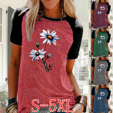 Summer, Plus Size, Graphic T-Shirt, Spring