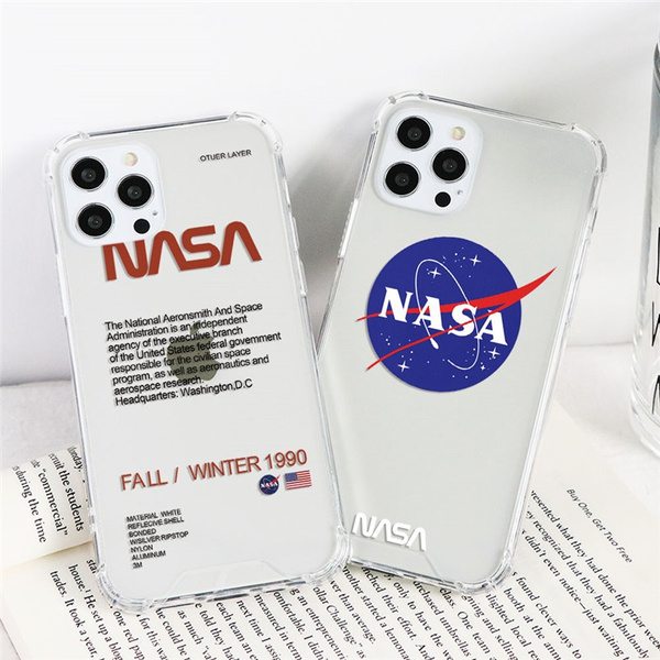 Astronaut Nasa Airbag Shockproof Clear Phone Case for iPhone 12