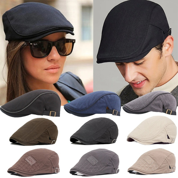 Men Women Adjustable Newsboy Hats Irish Cabbie Gatsby Casual