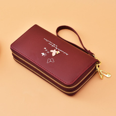 butterfly, PU Leather, Clutch, Print