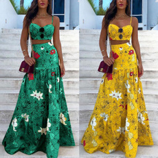 Summer, long skirt, Fashion, Floral print