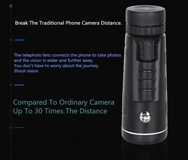 Extra Long Distance 10000M/99900M Monocular Low Light Night Vision High Angle Telescope Monocular Portable Telescope for Outdoor Hiking with Tripod