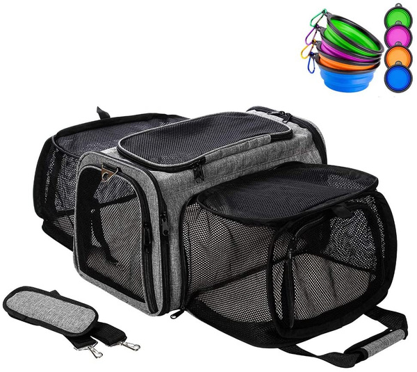Coopeter Luxury Soft-Sided Pet Carrier Expandable,Pet Travel Carrier for Dog & Cat