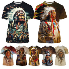 Short Sleeve T-Shirt, Tribal, American, T Shirts