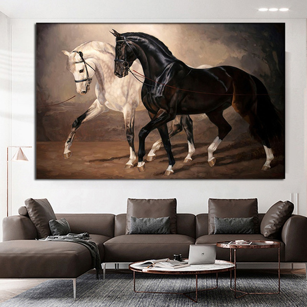 HORSE ABSTRACT CANVAS WALL ART PAINTING PICTURES HOME HANGING POSTERS HOME DECOR