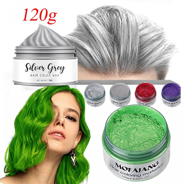 120g Long Lasting Unisex Paint Wax Hair Dye Cream Brown Yellow Hair