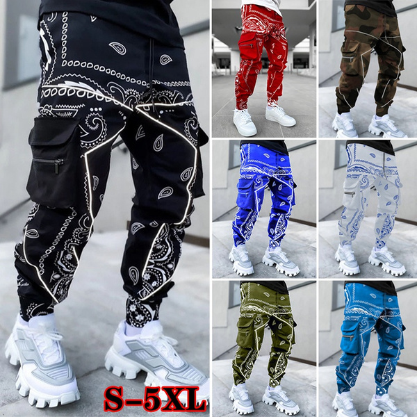 New men s pants sweatpants Hip Hop joggers cargo pants men casual pants fashion printing trousers streetwear pantalones hombre