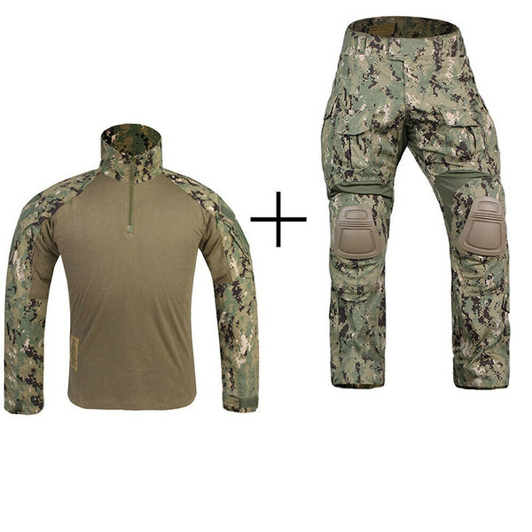 EMERSONGEAR Gen3 Combat Shirt Pants Suit with Knee Pads Airsoft ...