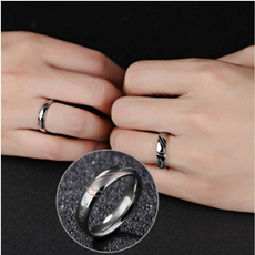 Couple Rings, Steel, Love, Women Ring
