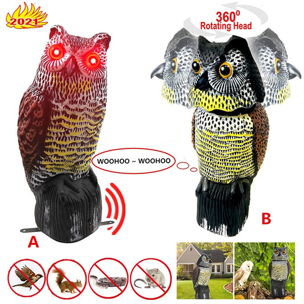 15 5 Scarecrow Easy Gardener Owl Decoy Pest Repellent Bird Control Bird Deterrent Dummy Hunting