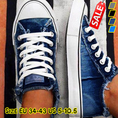 Flats, Sneakers, Casual Sneakers, denimshoe