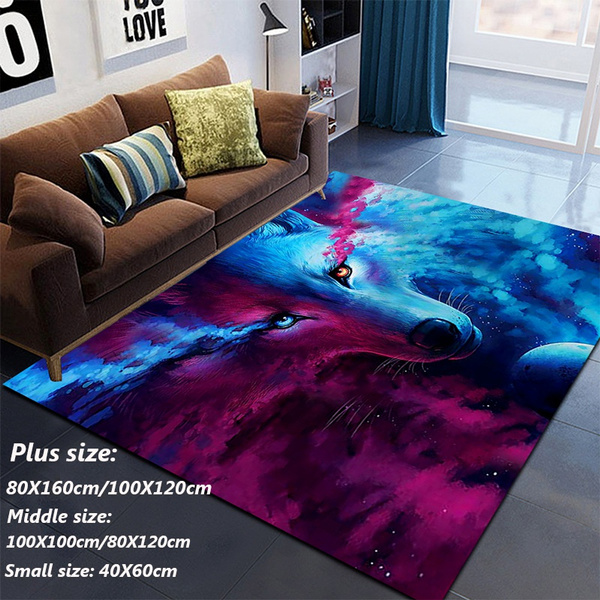 3d Plum Living Room Floor Mat, Non-slip Kitchen Mat Floor Cushion