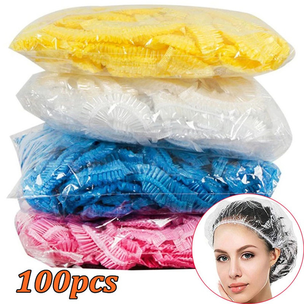 Clear disposable deals shower caps