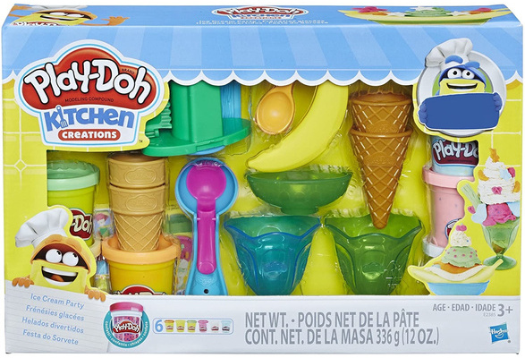 Play-Doh Bulk Ice Cream Theme 13-Pack of Non-Toxic Modeling Compound with  Color Burst Plus 6 Tools ( Exclusive)