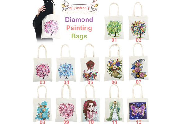 New DIY Diamond Painting HandBags Reusable Shopping Bags with