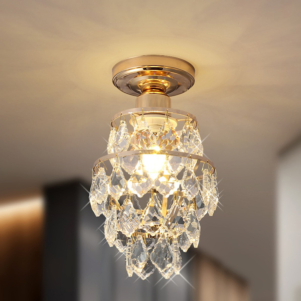 Mini Crystal Chandelier Modern Ceiling Light For Hallway Kitchen Bedroom Dining Room Gold Chandeliers Indoor Lighting Fixture Wish Mini Crystal Chandelier Modern Ceiling, Mini Chandelier For Hallway