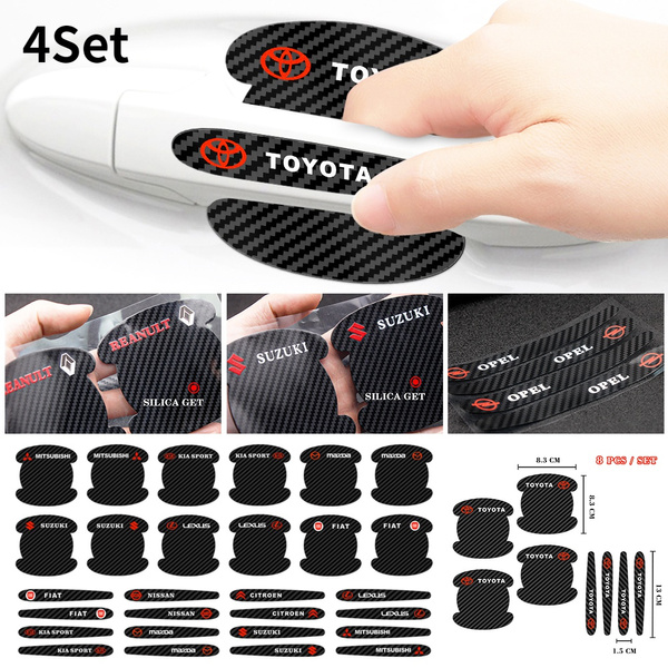 Car door handle cup deals protector with logo