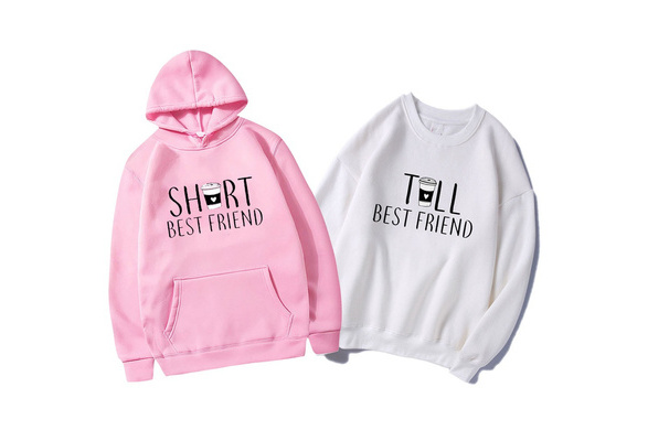 tall and short best friend hoodies