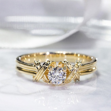DIAMOND, Women Ring, gold, Elegant