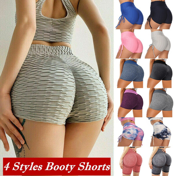 Buy YOFIT Texture Ruched Butt Lifting Shorts for Women Scrunch