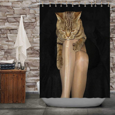 showercurtainsetshowercurtainsforbathroom, Cats, 3dprintedpolyestershowercurtain