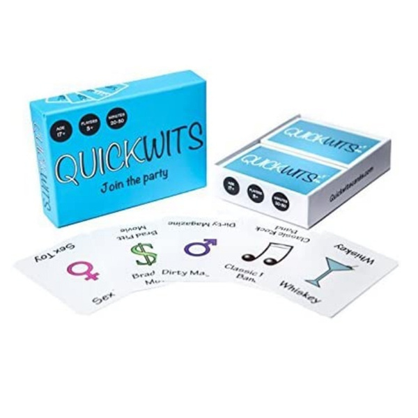 Board Game Quickwits Party Game Card Game Board Games Card Education