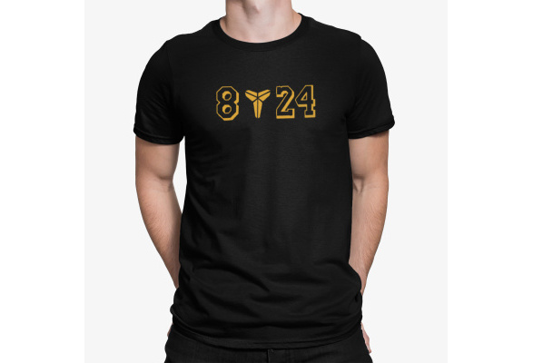 Kobe Bryant T-Shirt GOAT Black Mamba 8 LOGO 24  LA Lakers Shirt S-4XL