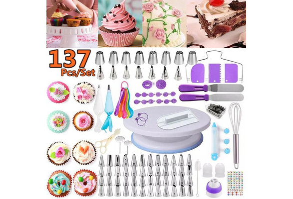 Cake Decorating Supplies Kit for Beginners, Set of 137, Baking Pastry Tools