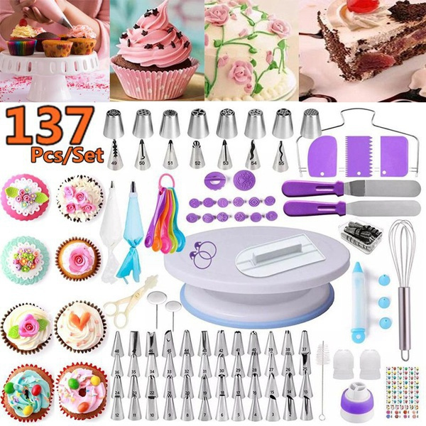 Cake Decorating Supplies Kit For Beginners, Set Of 137, Baking