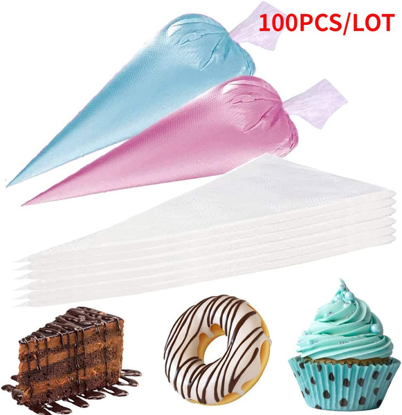 100Pcs/Lot Disposable Cream Pastry Cake Icing Piping Decorating Bags 