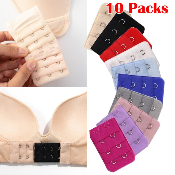 10 Packs Bra Extender Hook Stretchy Soft and Comfortable Bra Strap