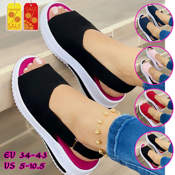 2023 Women's High Quality Flat Sandals Flower Colorful Fashion Ladies Shoes  Simple and Lightweight Round Head Summer Flat Shoes - AliExpress