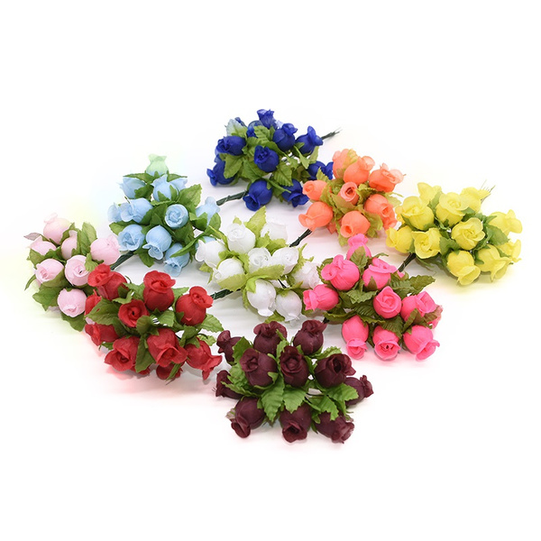 Mini Decorations Flowers Diy, Artificial Flowers Mini