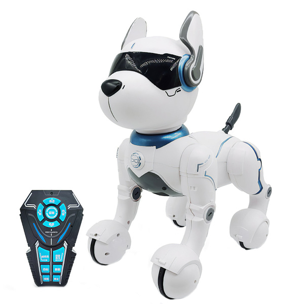 Remote Control Robot Dog Toy RC Robotic Stunt Puppy Imitates Animal Sounds Dances with Music Robot Toys for Kids Boys and Girls | Wish Remote Control Robot Dog Toy RC Robotic Stunt Puppy Imitates Animal Sounds Dances with Music Robot Toys for Kids Boys and Girls | Wish