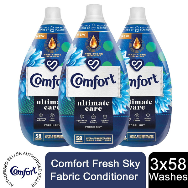 Comfort Ultimate Care Fresh Sky Fabric Conditioner 58 Wash 870ml