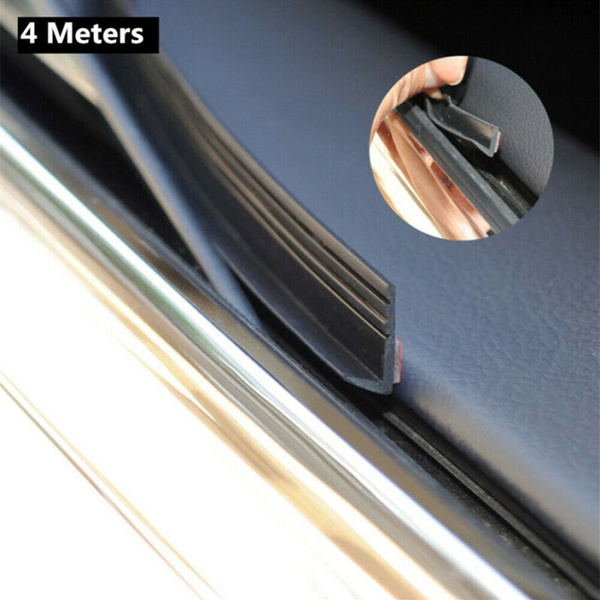 13ft V-Shaped Rubber Car Window Seal Strip For Toyota – Self-Adhesive Door Trim Moulding