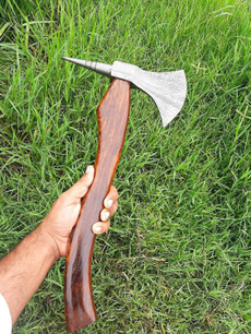 Steel, handmadeaxeknife, leather, Etsy