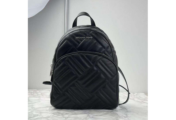 MICHAEL KORS 35S9SAYB2T ABBEY MEDIUM BACKPACK BAG QUILTED LEATHER BLACK SILVER | Wish MICHAEL KORS 35S9SAYB2T ABBEY MEDIUM BACKPACK BAG QUILTED LEATHER BLACK SILVER | Wish