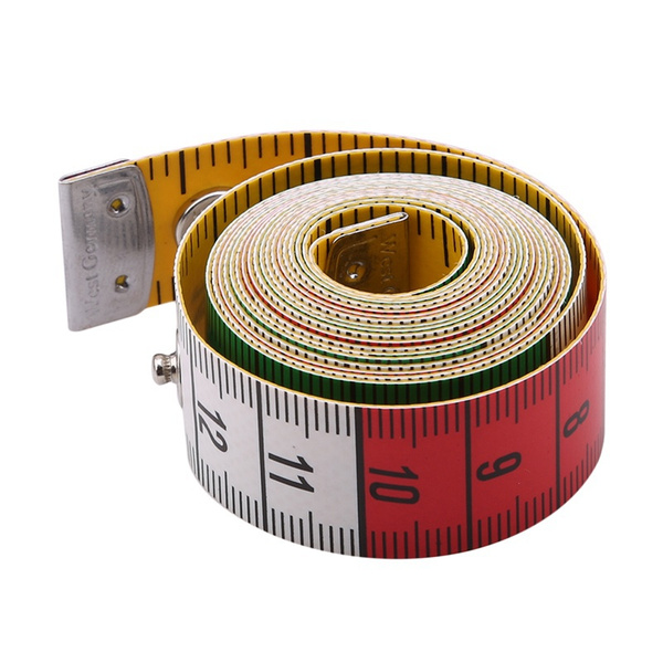 1pc/2pcs Soft Measuring Tape Tailor Tape Body Measuring Ruler Sewing Tool  with Snap Fasteners